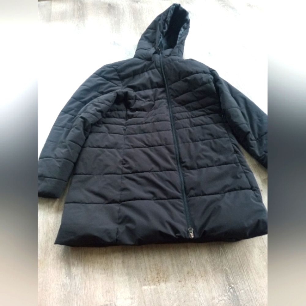 Swiss Tech Women's Black Hooded Jacket